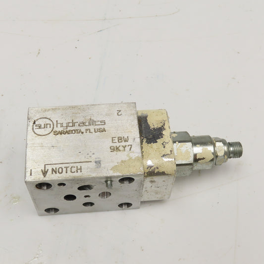 Sun Hydraulics EBW ISO 06 Sandwich Valve W/ 9HN7 Cartridge