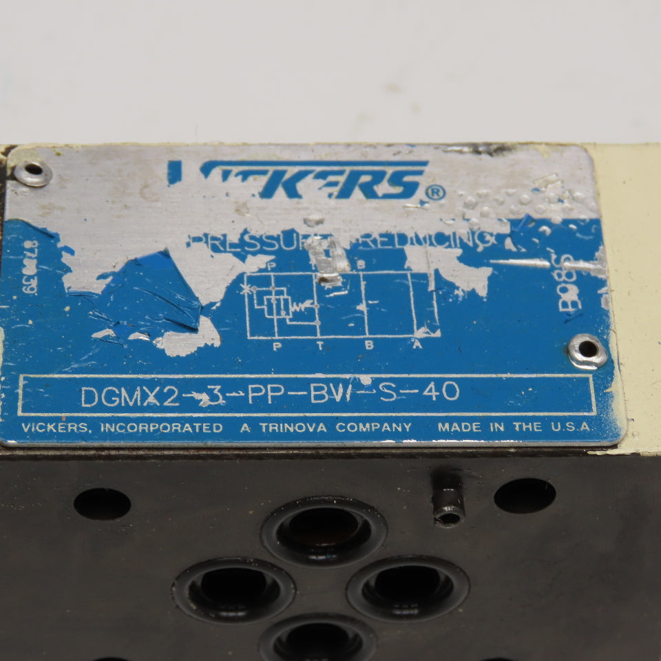 Vickers DGMX2-3-PP-BW-S-40 Reversable Hydraulic Reducing Valve SAE4