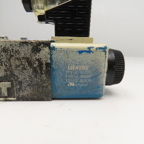 Vickers DG4V-3S-6C-M-U-B5-60 3/4 Way Hydraulic Directional Valve 110V Coil