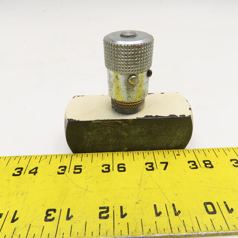 Parker N820S 3/4" SAE Precision Colorflow Metering Valve