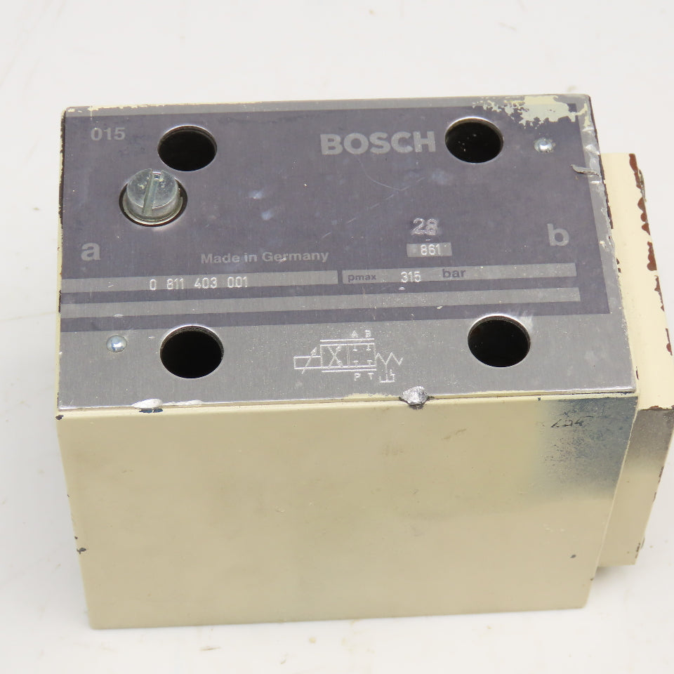 Bosch 0 811 403 001 Hydraulic Valve 315 Bar No Coil