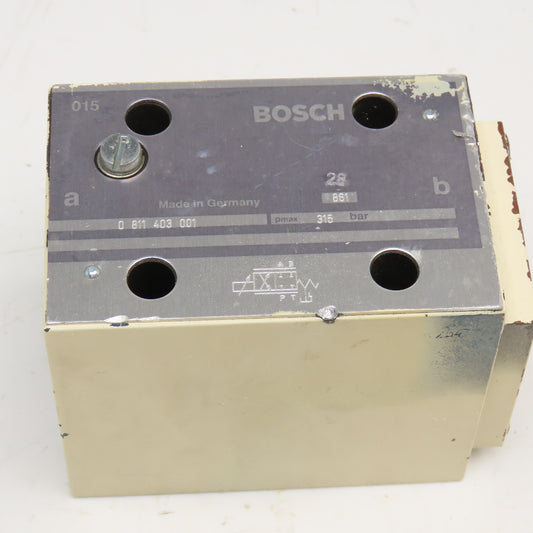 Bosch 0 811 403 001 Hydraulic Valve 315 Bar No Coil