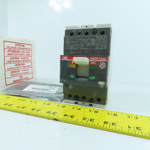 ABB SACE T1N 100 SACE TMAX 15A Circuit Breaker 3-Pole 600V