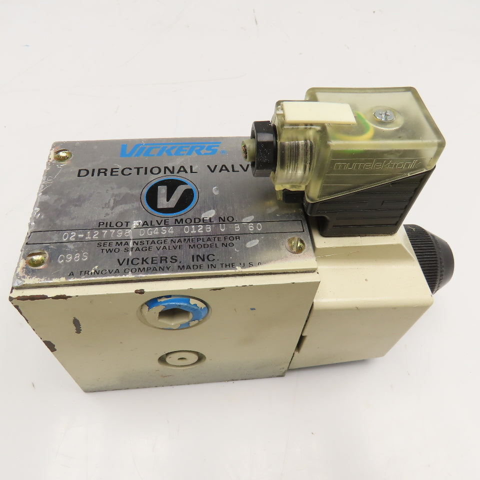 Vickers DG4S4 012B U B 60 Hydraulic Single Solenoid Directional Valve 110V