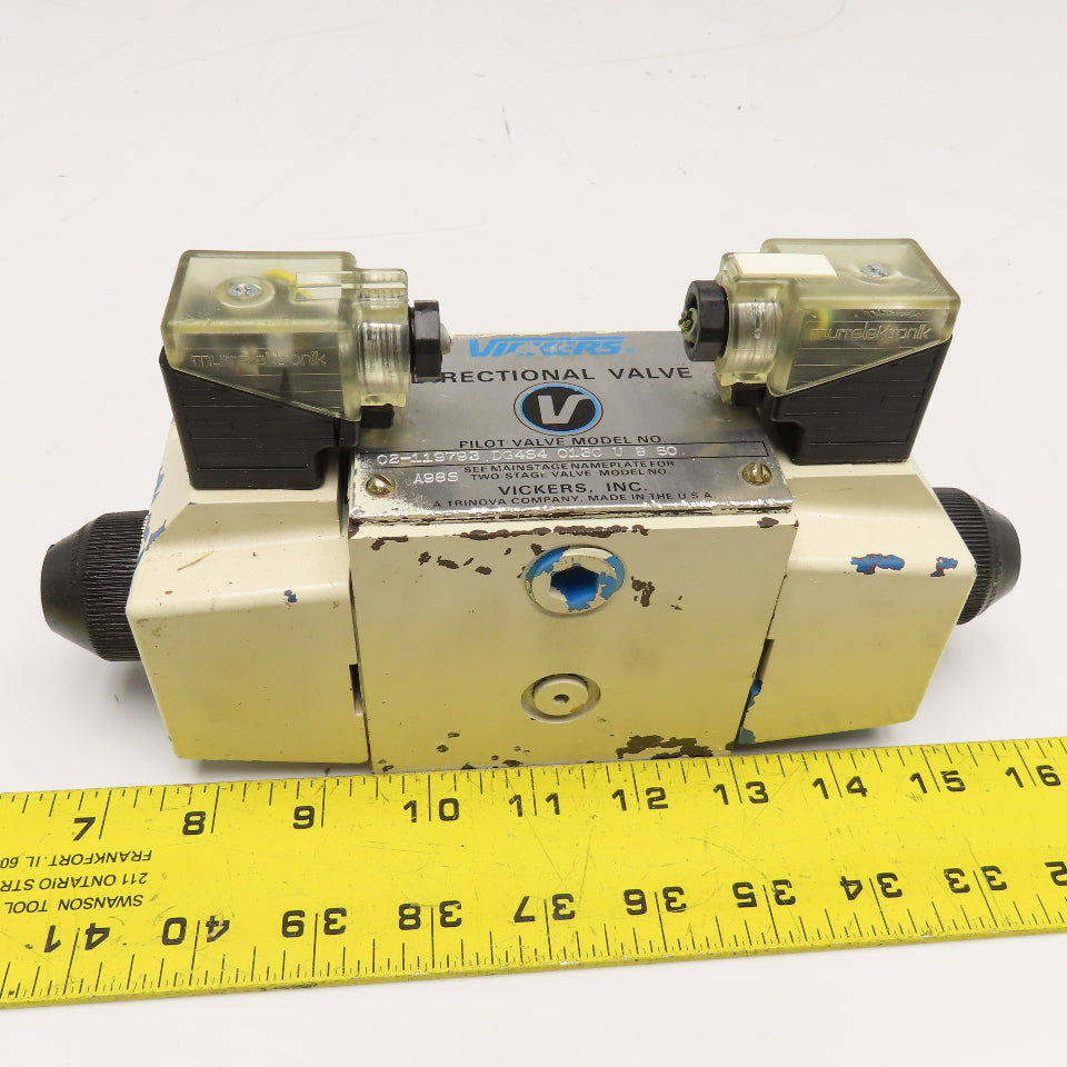 Vickers DG4S4 013C U B 60 Hydraulic Single Solenoid Directional Valve 110V