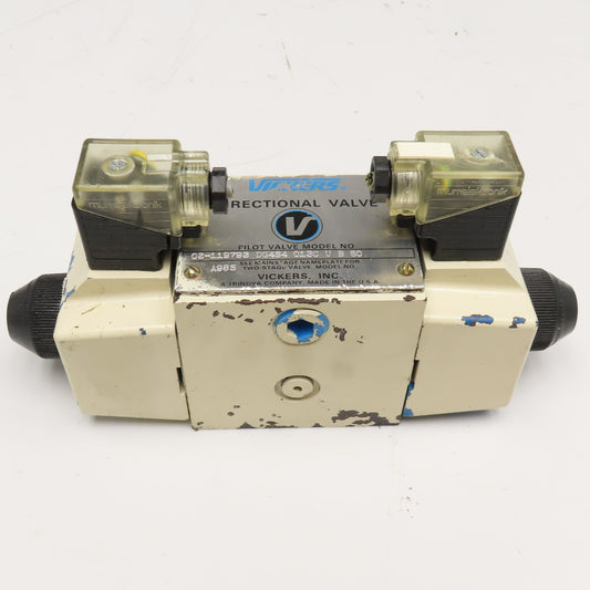 Vickers DG4S4 013C U B 60 Hydraulic Single Solenoid Directional Valve 110V