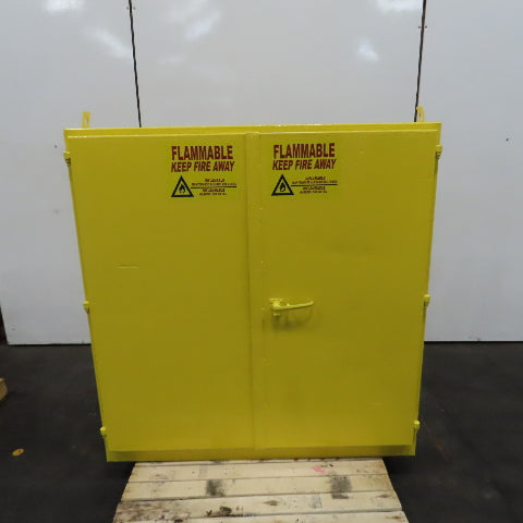 60 Gallon Heavy Duty 2-Door Flammable Storage Safety Cabinet 56" x 18-1/2" x 58"