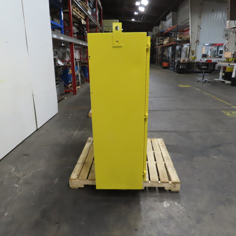60 Gallon Heavy Duty 2-Door Flammable Storage Safety Cabinet 56" x 18-1/2" x 58"