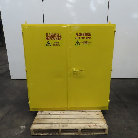 60 Gallon Heavy Duty 2-Door Flammable Storage Safety Cabinet 56" x 18-1/2" x 58"