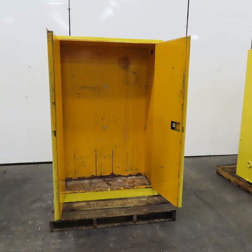 45 Gallon Flammable Storage Cabinet No Shelf 43"x 18" x 65" Tall