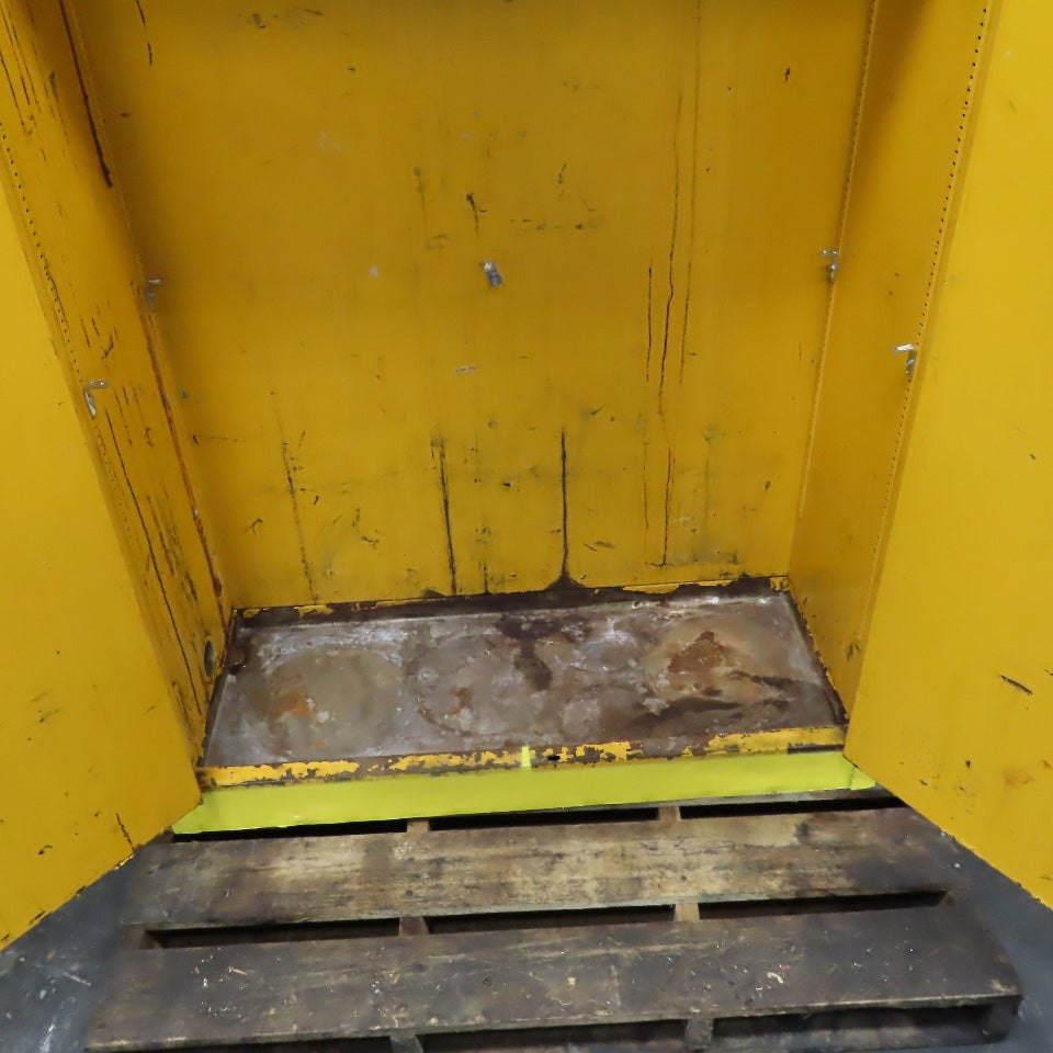 45 Gallon Flammable Storage Cabinet No Shelf 43"x 18" x 65" Tall