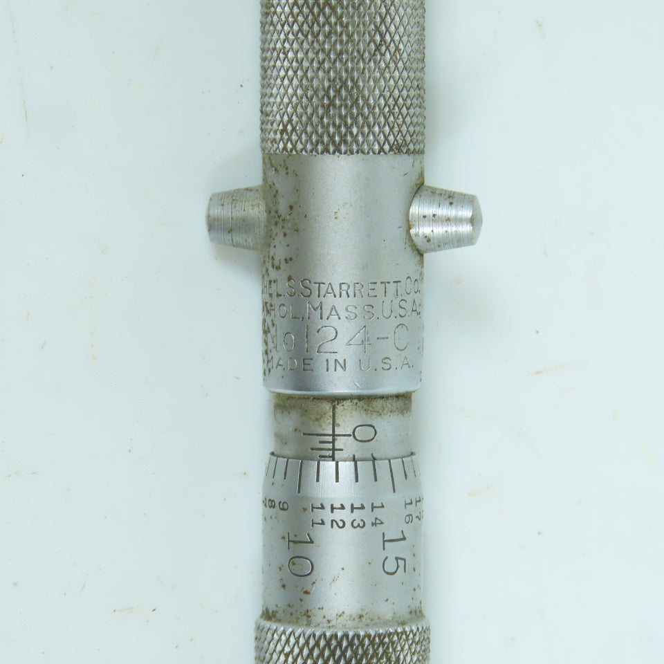 Starrett 124-C Inside Micrometer W/ 12" Rod