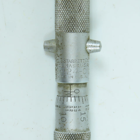 Starrett 124-C Inside Micrometer W/ 12" Rod