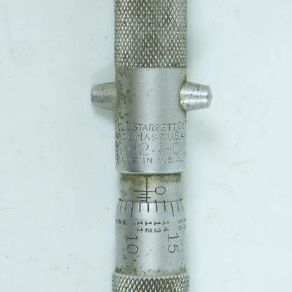 Starrett 124-C Inside Micrometer W/ 12" Rod