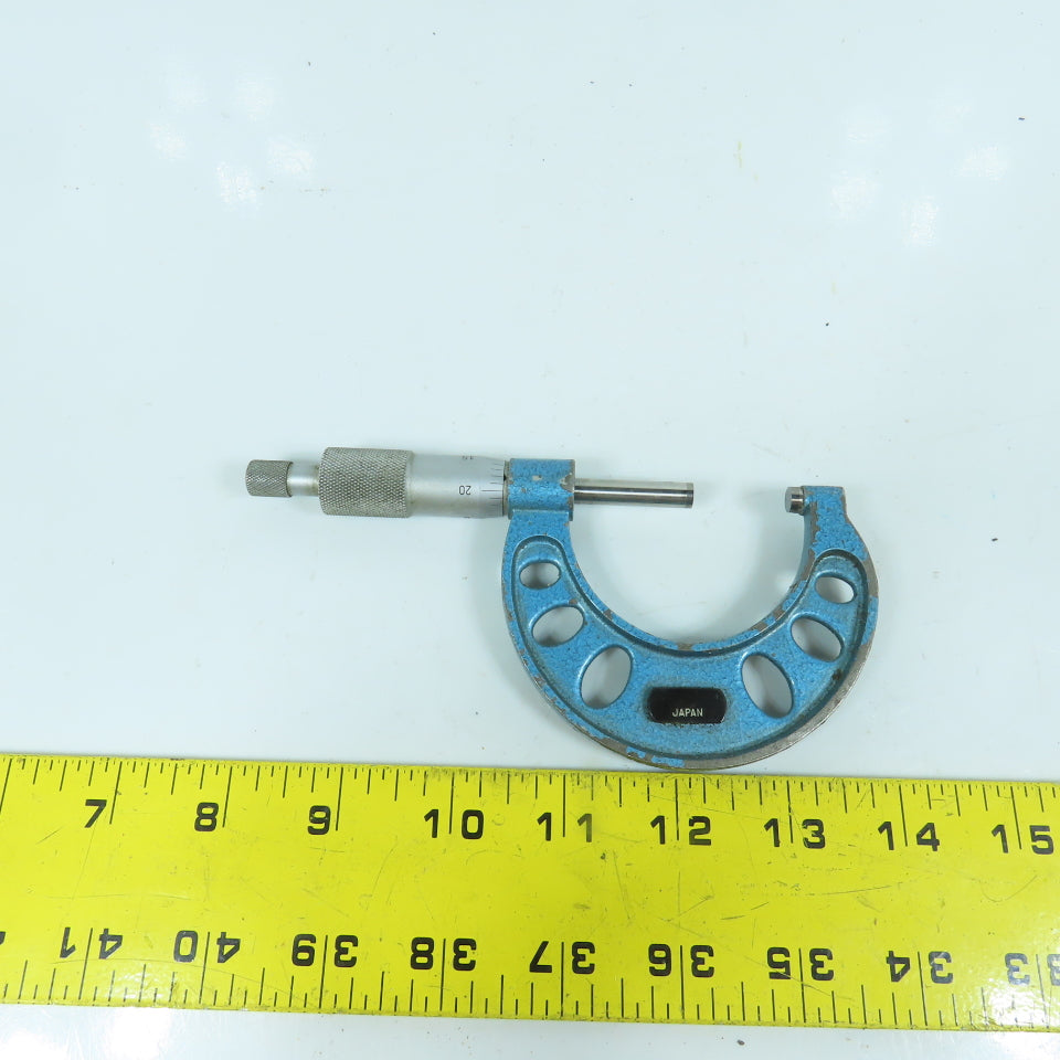 Fowler 1-2" OD Outside Micrometer Increments 0.0001"
