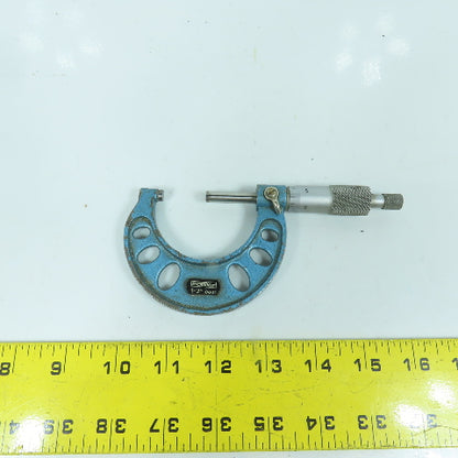 Fowler 1-2" OD Outside Micrometer Increments 0.0001"