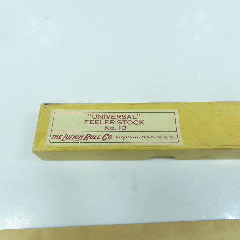 Lufkin No. 10 "Universal" Feeler Stock 0.004" Thick 12" Long Lot Of 2