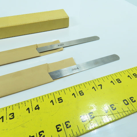 Lufkin No. 10 "Universal" Feeler Stock 0.004" Thick 12" Long Lot Of 2