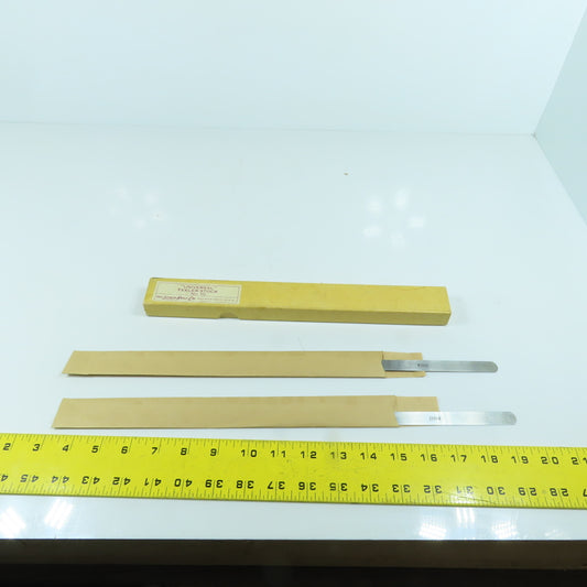 Lufkin No. 10 "Universal" Feeler Stock 0.004" Thick 12" Long Lot Of 2