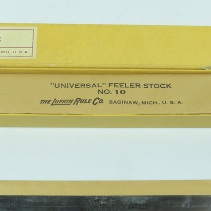 Lufkin No. 10 "Universal" Feeler Stock 0.009" Thick 12" Long Lot Of 20