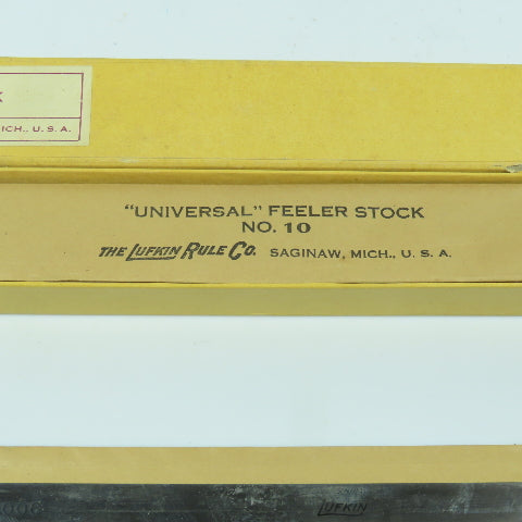 Lufkin No. 10 "Universal" Feeler Stock 0.009" Thick 12" Long Lot Of 20