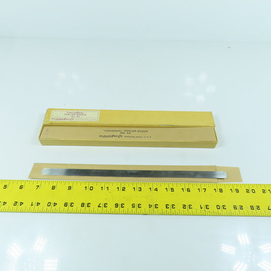 Lufkin No. 10 "Universal" Feeler Stock 0.009" Thick 12" Long Lot Of 20