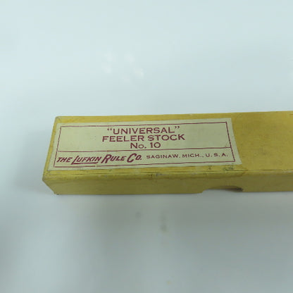 Lufkin No. 10 "Universal" Feeler Stock 0.010" Thick 12" Long Lot Of 3