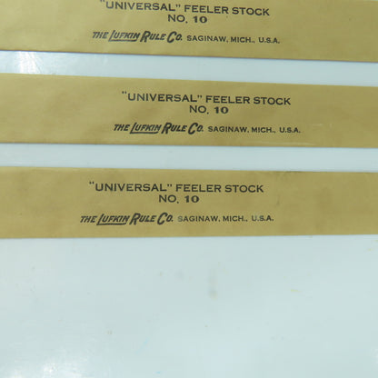Lufkin No. 10 "Universal" Feeler Stock 0.005" Thick 12" Long Lot Of 5
