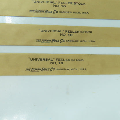 Lufkin No. 10 "Universal" Feeler Stock 0.005" Thick 12" Long Lot Of 5