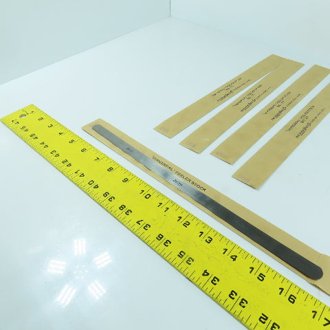 Lufkin No. 10 "Universal" Feeler Stock 0.005" Thick 12" Long Lot Of 5