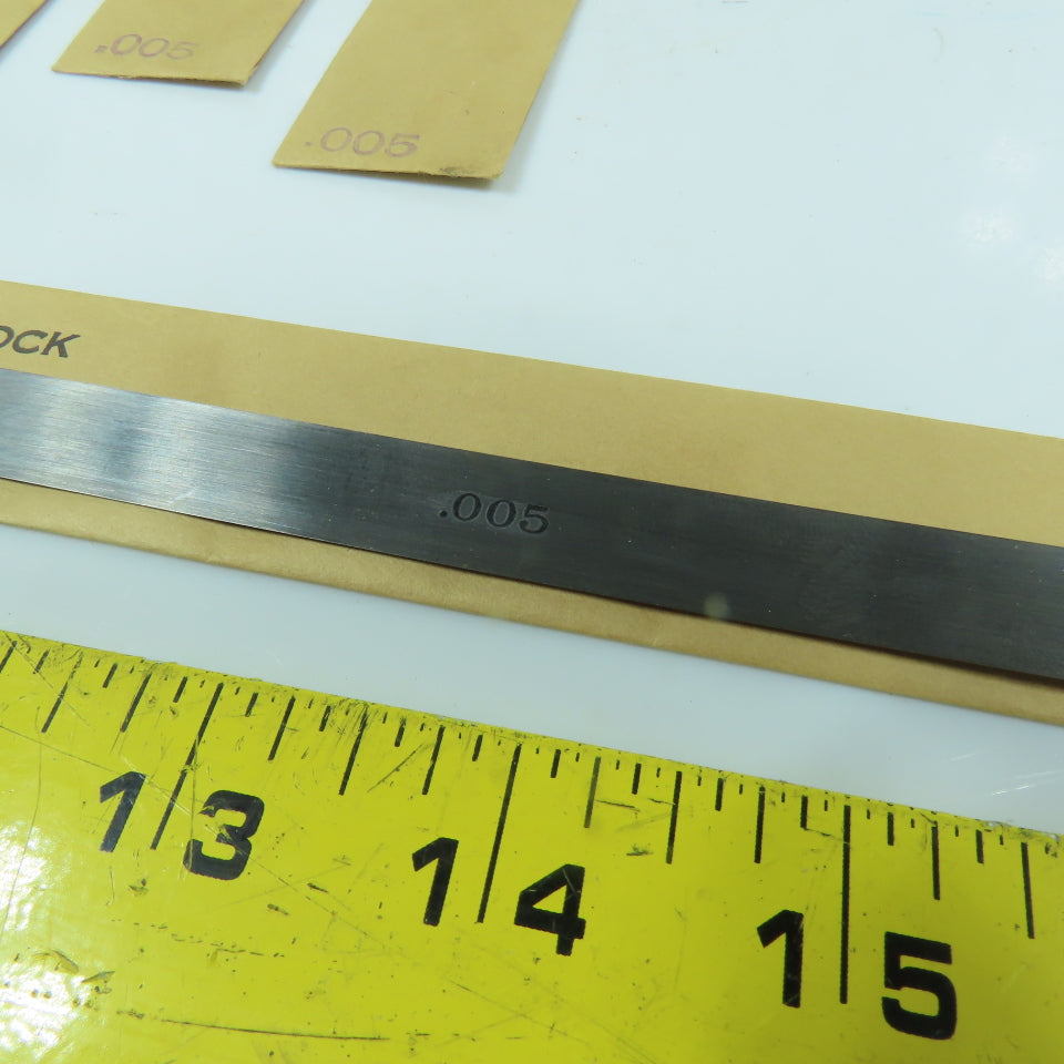 Lufkin No. 10 "Universal" Feeler Stock 0.005" Thick 12" Long Lot Of 5