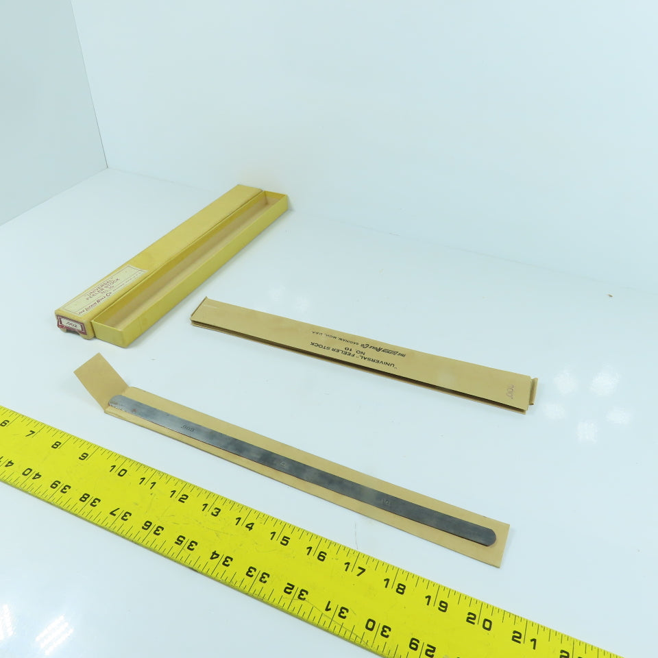 Lufkin No. 10 "Universal" Feeler Stock 0.005" Thick 12" Long Lot Of 13
