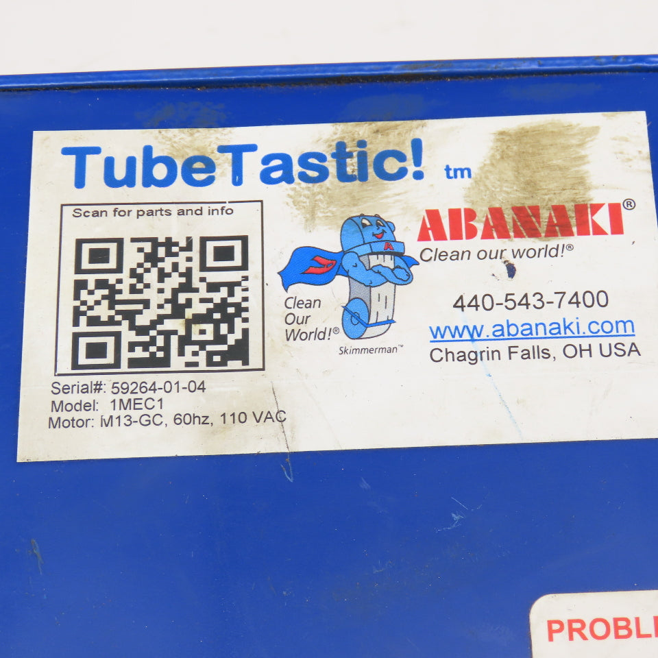 Abanaki 1MEC1 TubeTastic 110V Oil Skimmer Motor