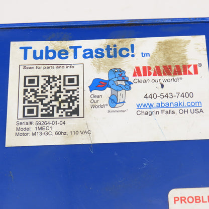 Abanaki 1MEC1 TubeTastic 110V Oil Skimmer Motor