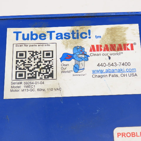Abanaki 1MEC1 TubeTastic 110V Oil Skimmer Motor