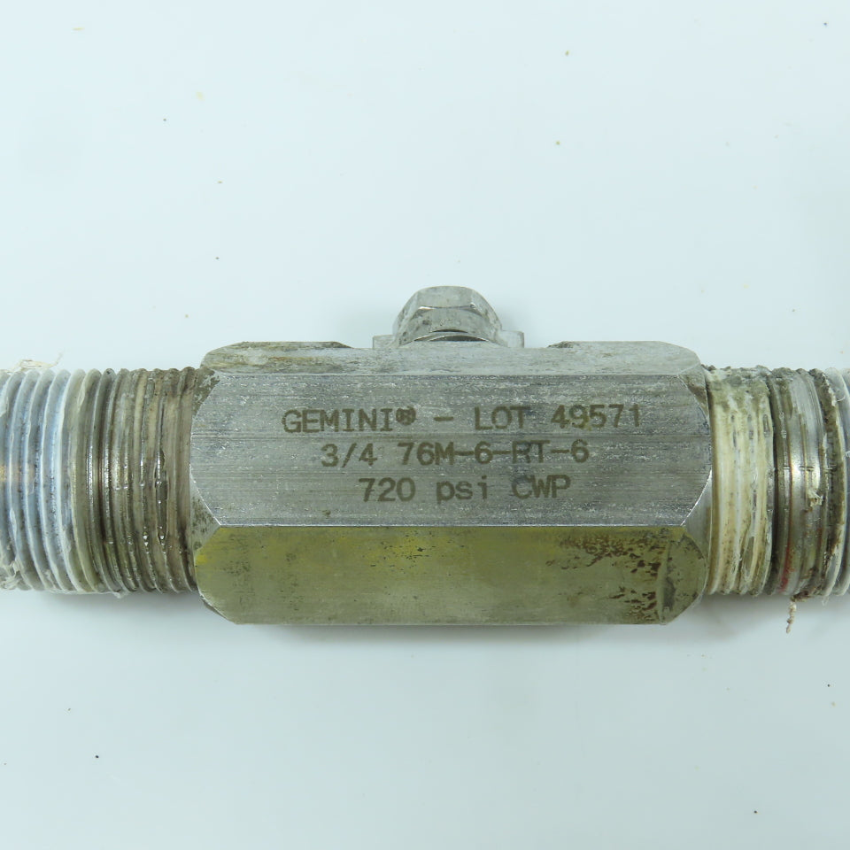 Gemini 3/4 76M-6-RT-6 3/4" Stainless Ball Valve & Pneumatic Actuator "Repair"