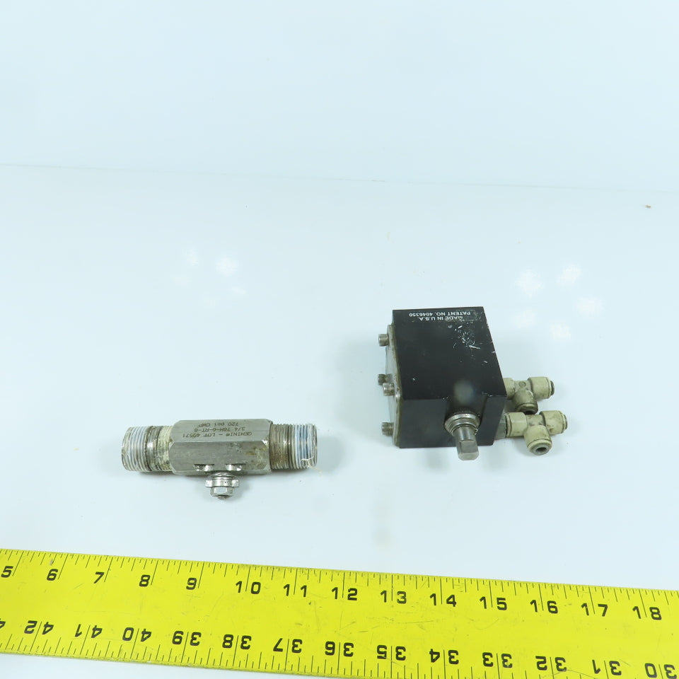 Gemini 3/4 76M-6-RT-6 3/4" Stainless Ball Valve & Pneumatic Actuator "Repair"