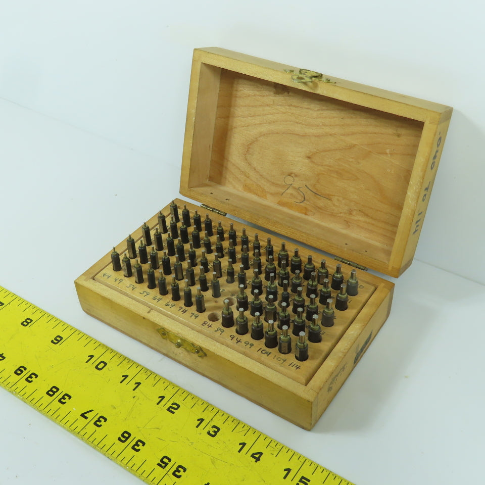 Grobet Swiss Pin Gauge Set 0.040" To 0.114" "Missing Two"