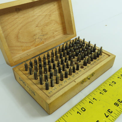 Grobet Swiss Pin Gauge Set 0.040" To 0.114" "Missing Two"