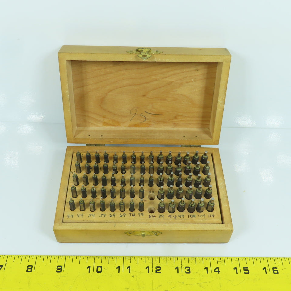 Grobet Swiss Pin Gauge Set 0.040" To 0.114" "Missing Two"