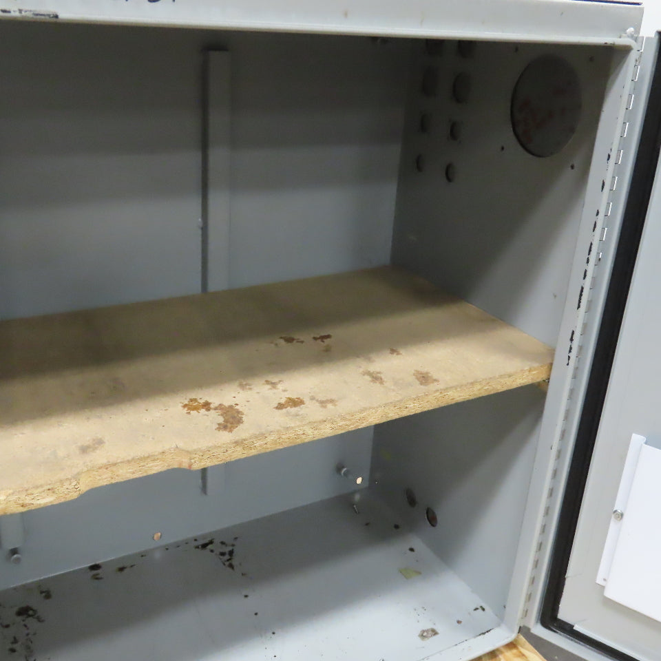 42" x 29"T x 14" Deep Electrical Enclosure Upcycled To Storage Cabinet 1 Shelf