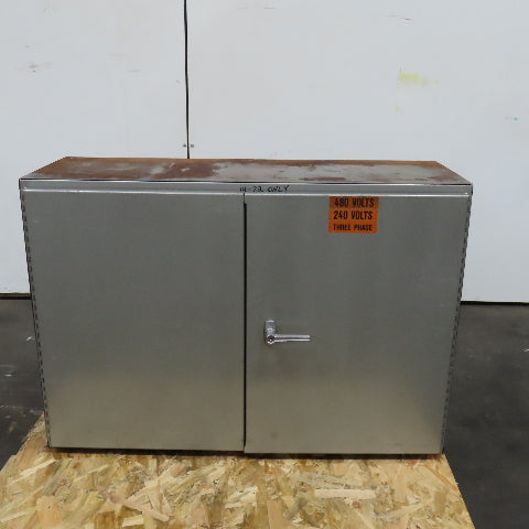 42" x 29"T x 14" Deep Electrical Enclosure Upcycled To Storage Cabinet 1 Shelf