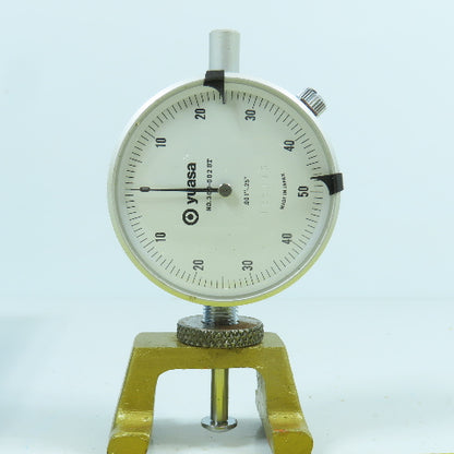 Yuasa 125115 0.001" Graduation Dial Indicator Gage 0.25" Range W/ Stand