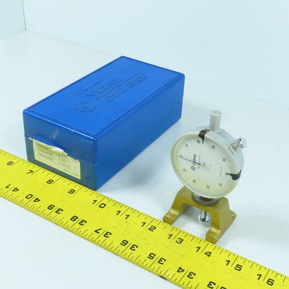 Yuasa 125115 0.001" Graduation Dial Indicator Gage 0.25" Range W/ Stand