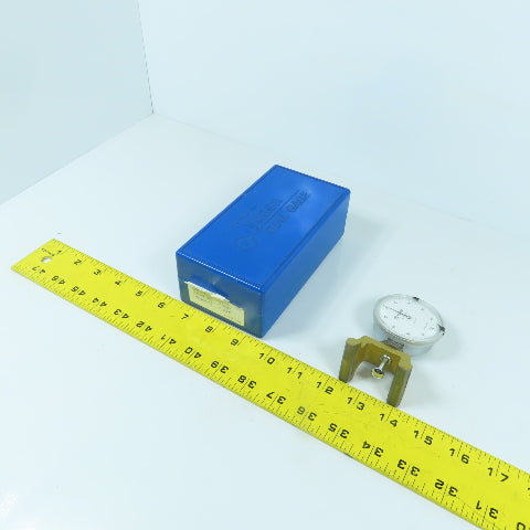 Yuasa 125115 0.001" Graduation Dial Indicator Gage 0.25" Range W/ Stand