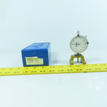 Yuasa 125115 0.001" Graduation Dial Indicator Gage 0.25" Range W/ Stand