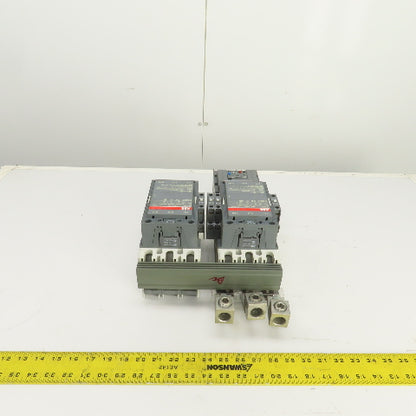 ABB A145-30 125HP 600V Reversing Contactor 230A 120V Coils W/ E-200-DU Overload