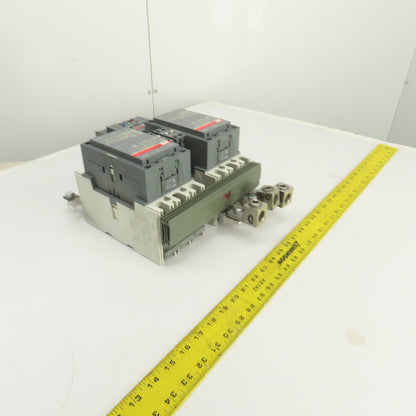 ABB A145-30 125HP 600V Reversing Contactor 230A 120V Coils W/ E-200-DU Overload