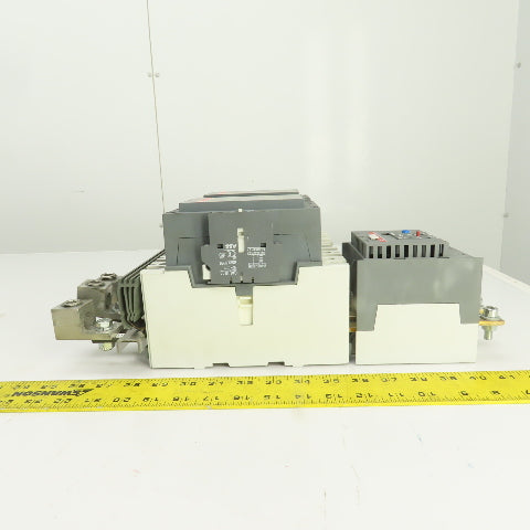 ABB A145-30 125HP 600V Reversing Contactor 230A 120V Coils W/ E-200-DU Overload