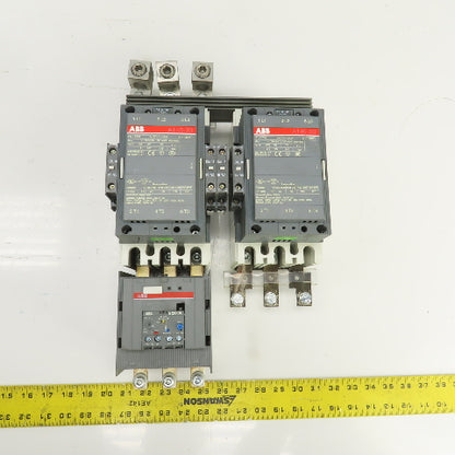 ABB A145-30 125HP 600V Reversing Contactor 230A 120V Coils W/ E-200-DU Overload